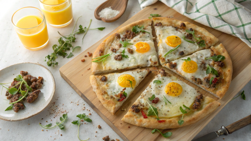 2Savory Puff Pastry Breakfast Pizza with Beef and Eggs 1