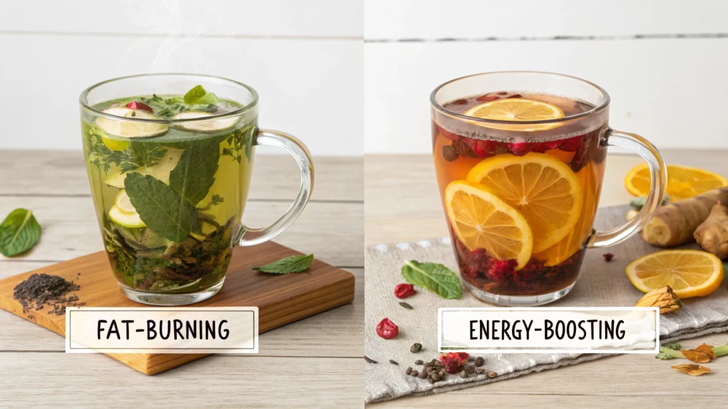 Fat-burning and energy-boosting loaded teas