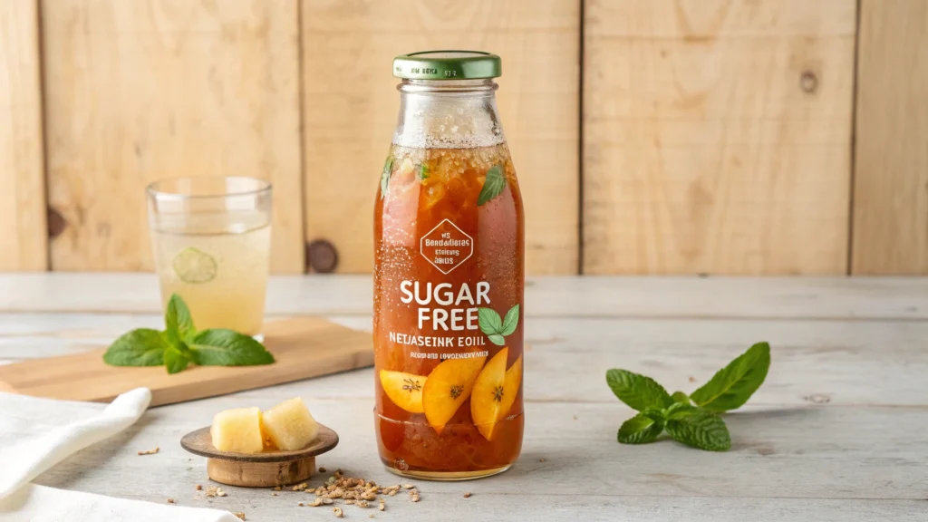 Sugar-free loaded tea with natural sweeteners