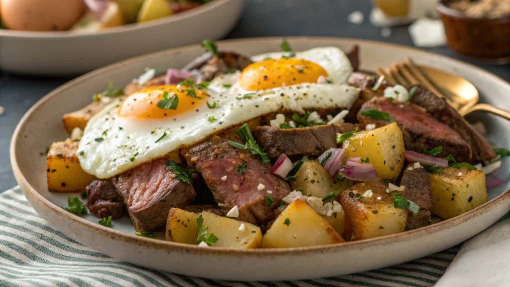  Tri-tip breakfast hash.