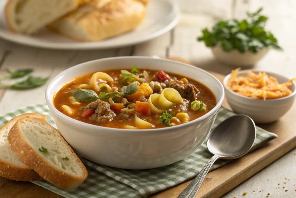 Comforting Busy Day Soup in a Bowl