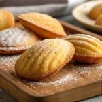 madeline cookies recipe using cream, soft and buttery madeleines