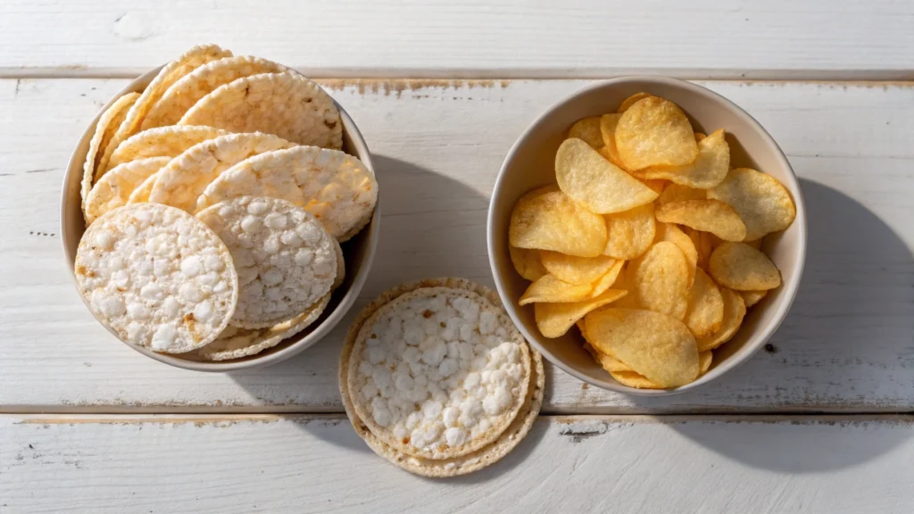 Rice Crackers vs. Potato Chips: Which is Healthier?